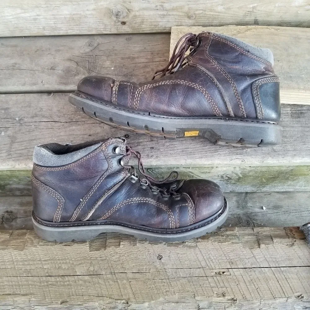 CAT P73592 - Blackbriar Mid Soft Toe Work Boots Brown‎ Leather Size Men's 11